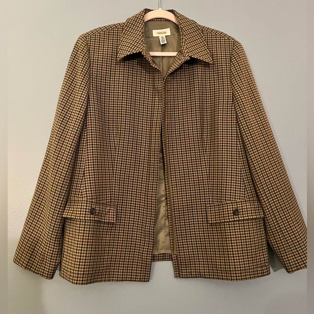 Talbots Green Plaid Women's Blazer
